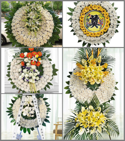 湖南永州祁阳县下马渡镇清水塘村花圈速递